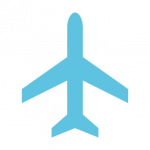 Piktogramm Römertherme Flugzeug